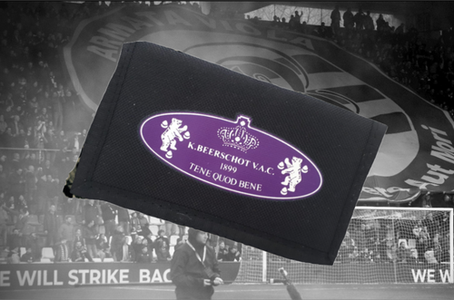 Portemonnee Beerschot met klittenbandsluiting. Open 24 x 13 x 2cm